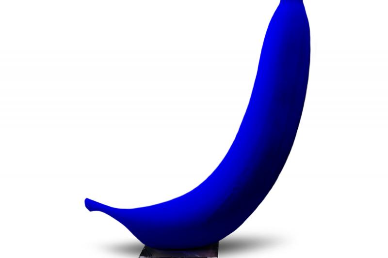 lapis lazuli velvet matte banana sculpture